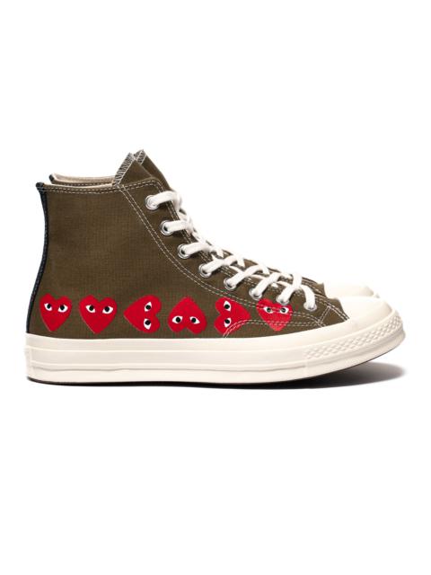 X CONVERSE CHUCK 70 MULTI HEART HIGH FIR GREEN