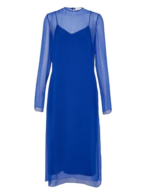 long-sleeve midi dress