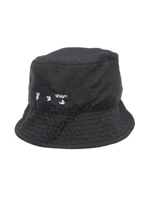 OFF-WHITE OW Polyester Bucket Hat Black/White