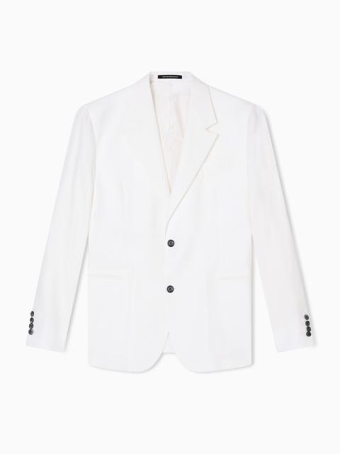 PURE LINEN SINGLE-BREASTED BLAZER