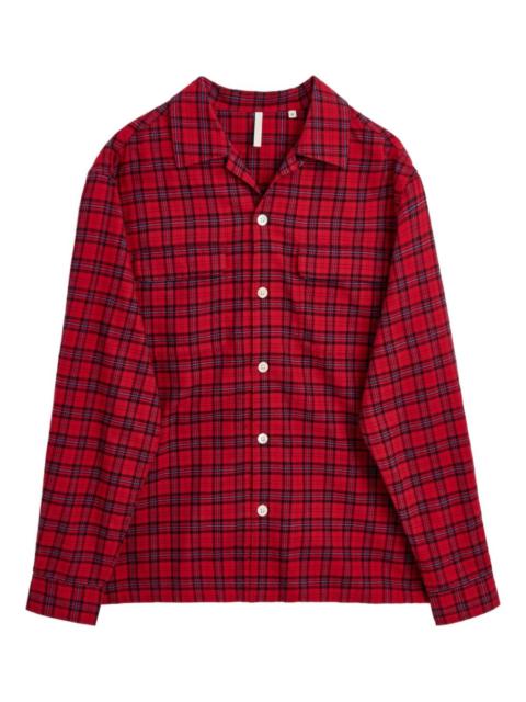 check-pattern shirt