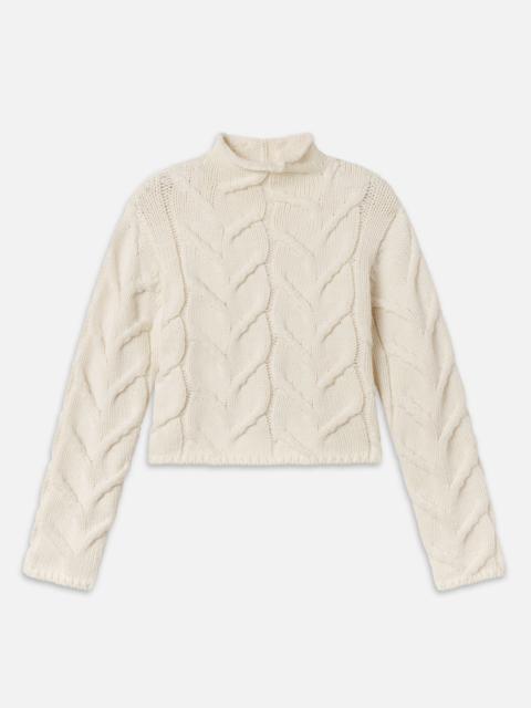 The Cable Funnel Sweater