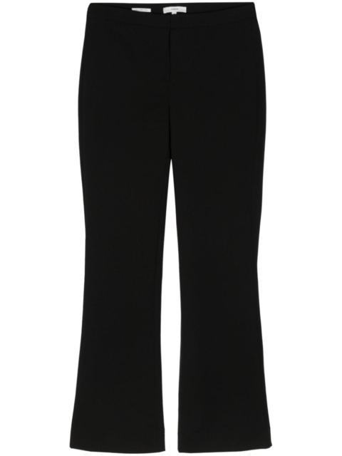 mid-rise tapered-leg trousers