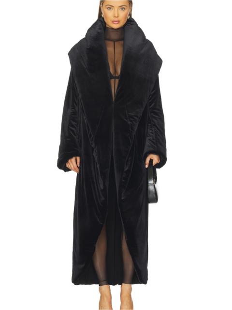 Oversized Shawl Collar Maxi Coat
