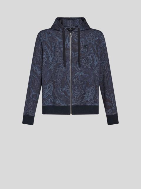 PAISLEY HOODED SWEATSHIRT