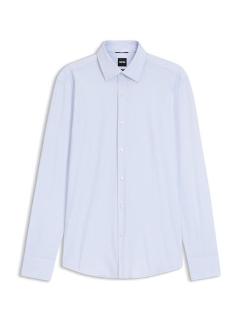 PRINTED SLIM-FIT SHIRT IN PERFORMANCE-STRETCH JERSEY