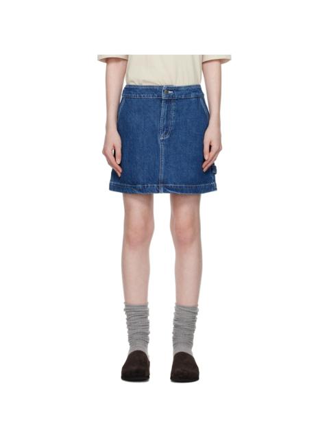 Blue Christie Denim Miniskirt