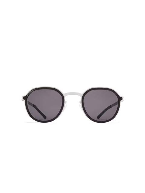 MYKITA X RIMOWA PANTO SUNGLASSES MR001 - WHITE SILVER/BLACK COOLGREY SOLID