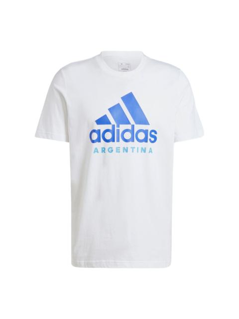 adidas Argentina DNA Graphic T-shirt Asia Sizing 'White' IU2149