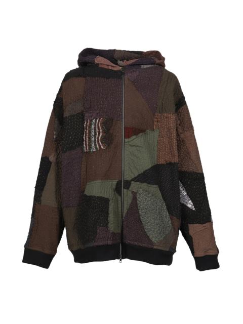 ZIP UP HOODIE / DARK MULTI