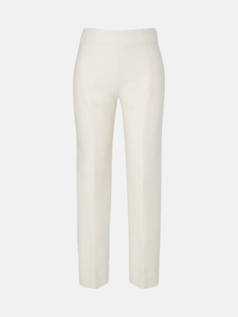 Wool and silk slim pants