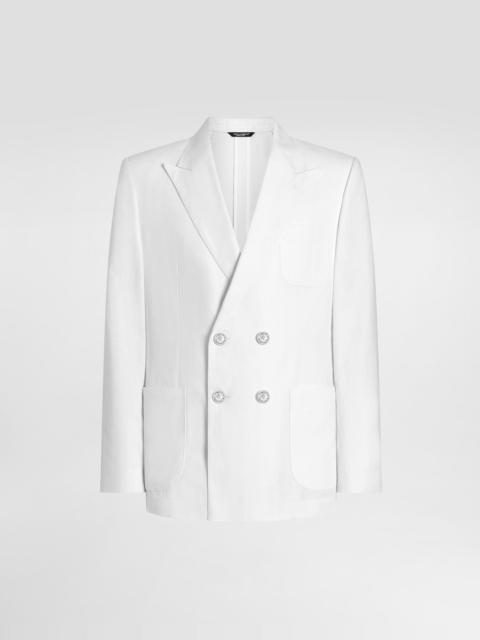 Portofino double-breasted linen jacket