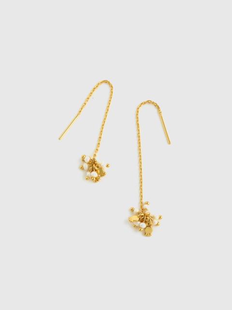 Freshwater Pearl Cluster Threader Earrings