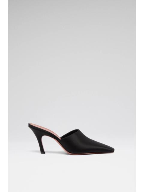 JAMIE MULE 80 BLACK SATIN