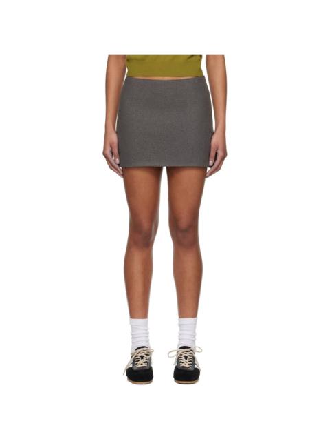Gray Walker Miniskirt