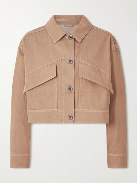 Cropped Cotton-twill Jacket