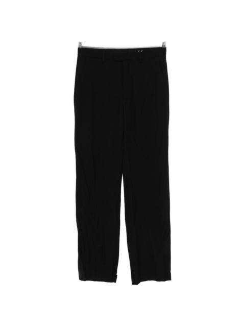 black tailored trousers