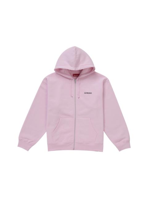 Supreme Supreme IDGAF Zip Up Hooded Sweatshirt Pink | REVERSIBLE