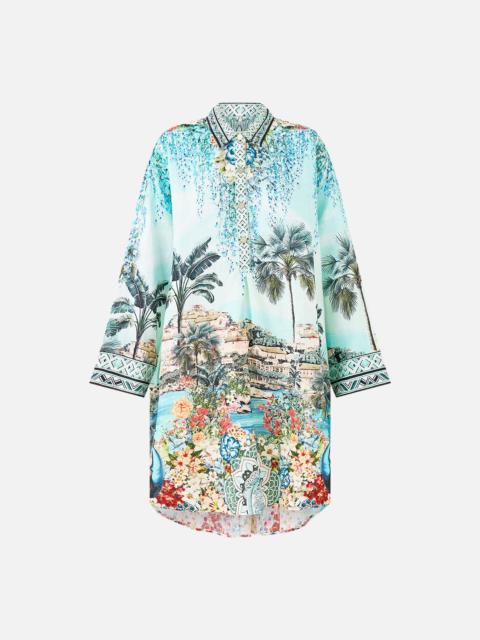 RELAXED HIGH LOW SHIRT DRESS