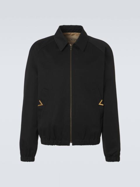 VGold cotton blouson jacket