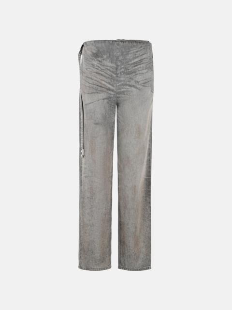 'D-THALIRA' GREY COTTON BLEND JEANS