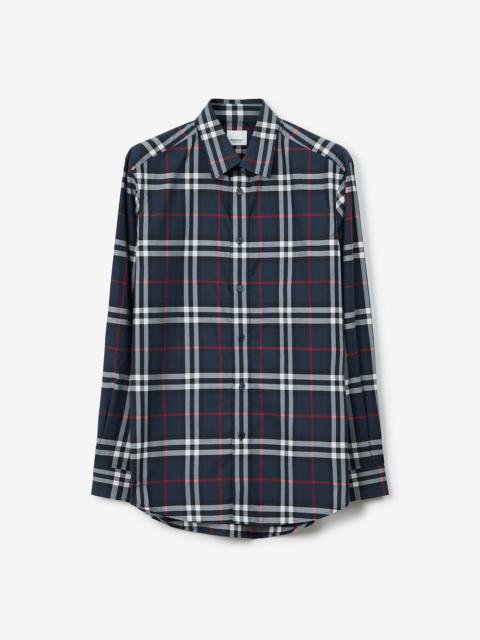 Check Cotton Poplin Shirt