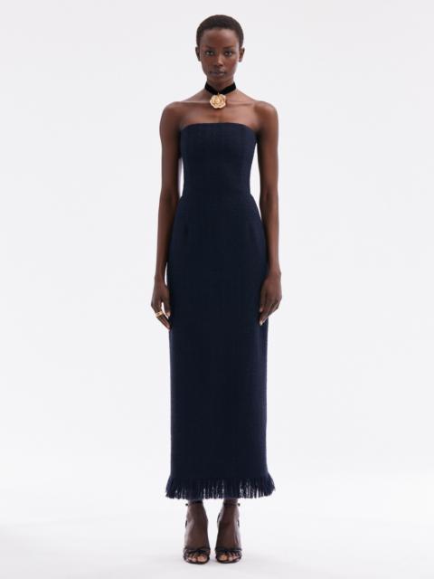 TWEED TEA LENGTH COCKTAIL DRESS