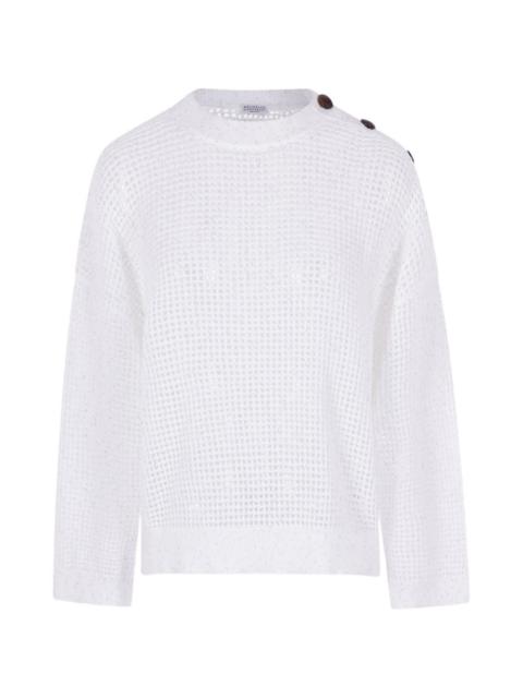 button knitted jumper