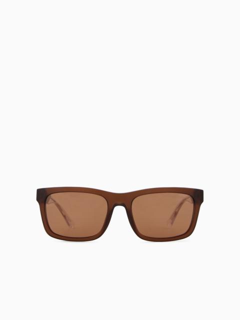 Men’s rectangular sunglasses Asian fit