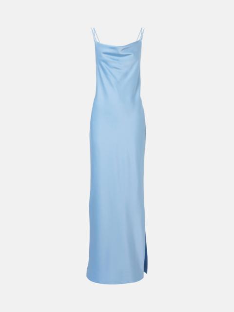 Bridal satin slip dress