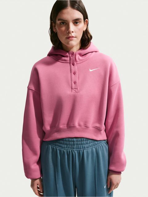 Nike Sportswear Phoenix Fleece Women's Oversized Cropped Henley Hoodie