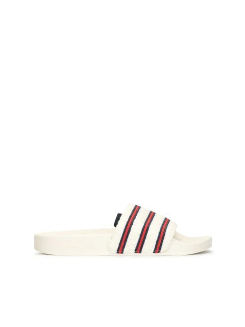 Adilette cable-knit slides