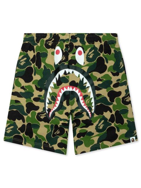 ABC CAMO SHARK SWEAT SHORTS - GREEN