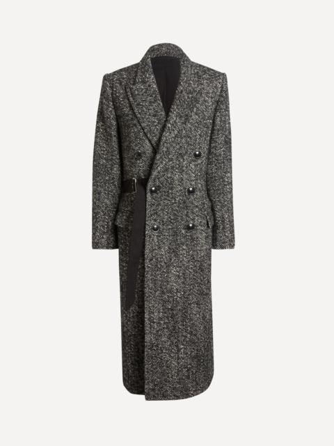 Ebyane Chevron Tweed Coat