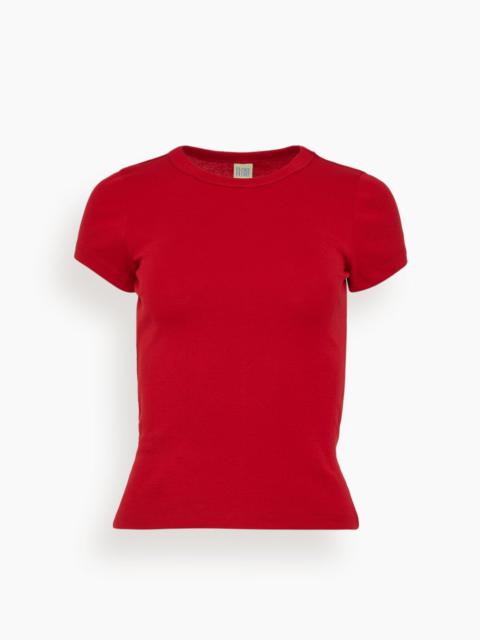 Car Baby Tee in Red