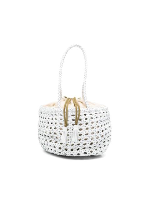 Joventus woven tassel tote bag