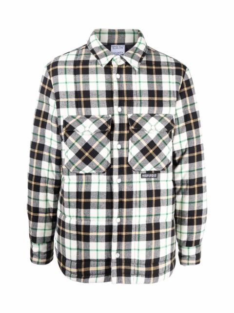 LOGO PATCH PLAID SHIRT