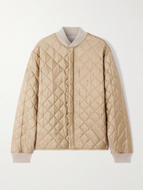 Reversible Quilted Shell And Ribbed Cotton Jacket