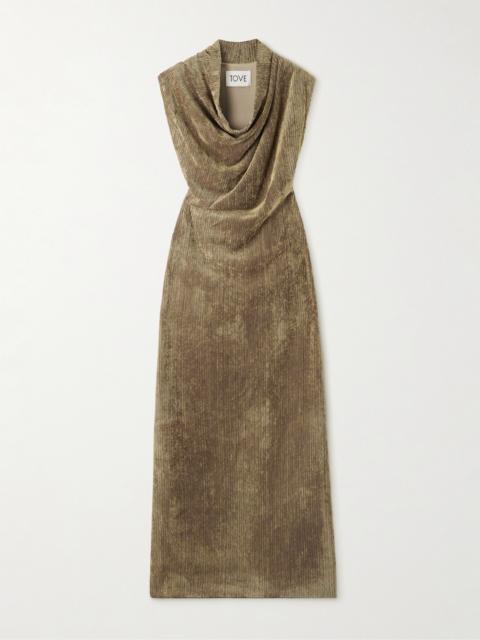 Naeve Ribbed Chenille Maxi Dress