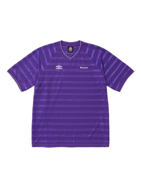 x Umbro® striped "SS 25 - Purple" soccer jersey