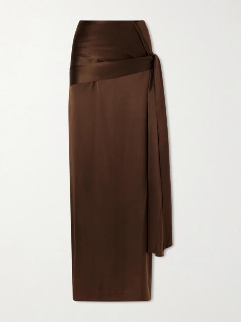 Mila Silk Maxi Skirt