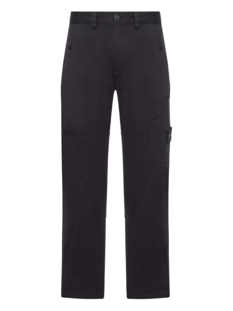 cargo-pocket straight-leg trousers