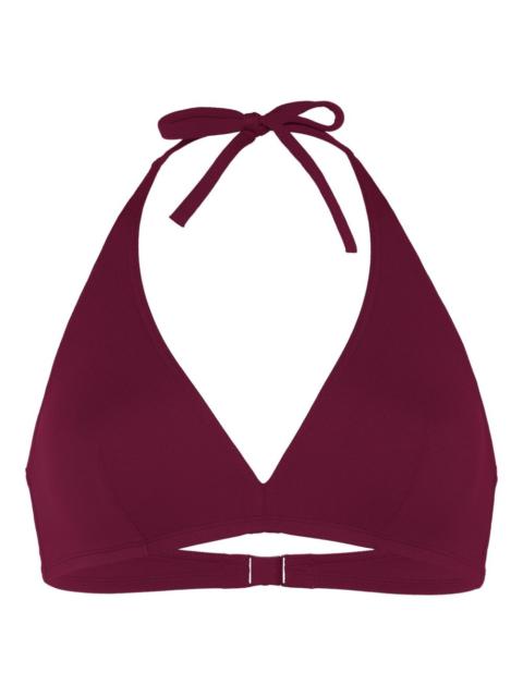Gang halter-neck triangle bikini top