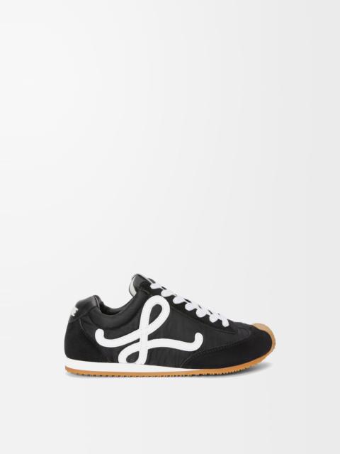 Ballet Runner 2.0 in nylon and calfskin