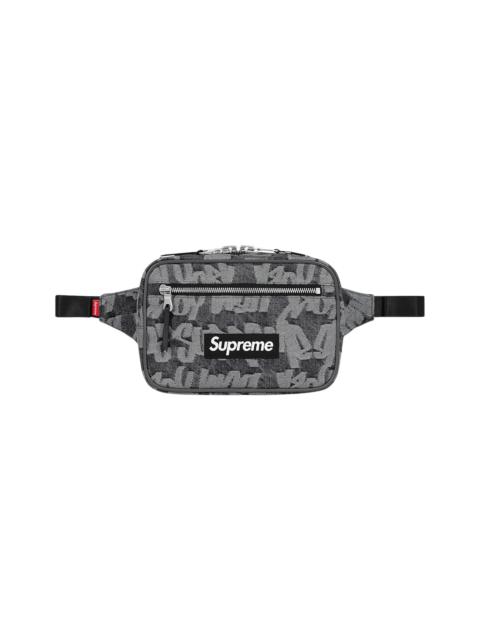 Supreme Fat Tip Jacquard Denim Waist Bag 'Black'