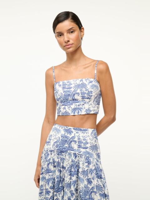 STAUD FEDERICO TANK BLUE TOILE
