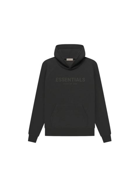 Fear of God Essentials Waffle Raglan Hoodie Off Black