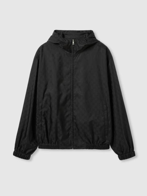 GG nylon jacquard zip jacket