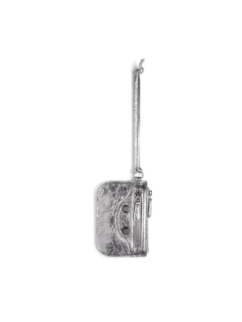 Women's Le Cagole Coin Purse Metallized in Silver