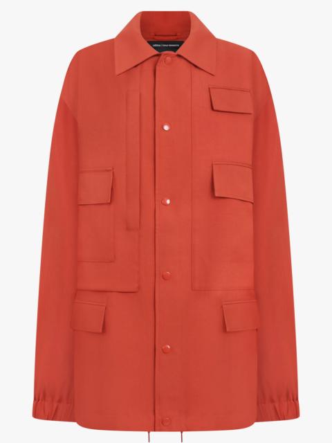 UNI POCKET DETAIL COACH JACKET | TIRORA ORANGE